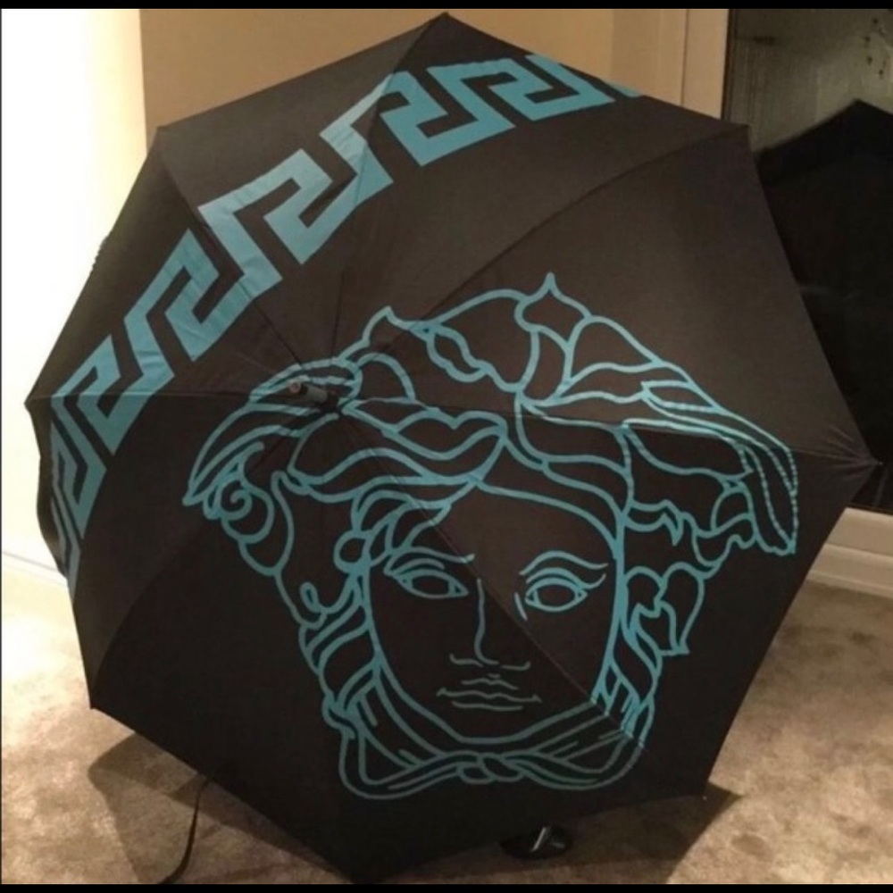 Versace Black and Blue Umbrella